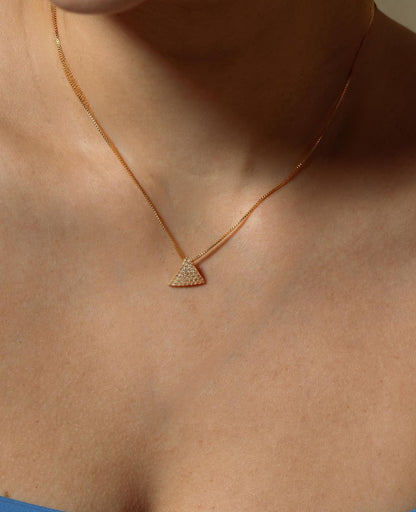 The Shimmery Triangle Necklace