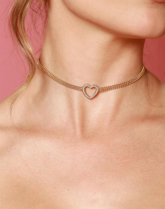 Heart Choker Necklace