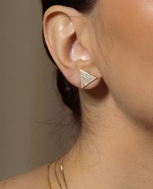 The Shimmery Triangle Earring